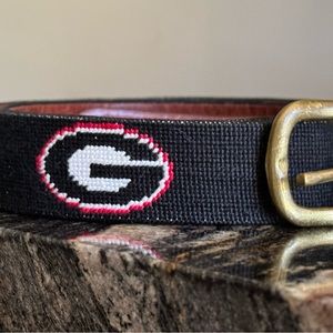 Smathers & Branson belt Needlepoint UGA University og Georgia sz 40
